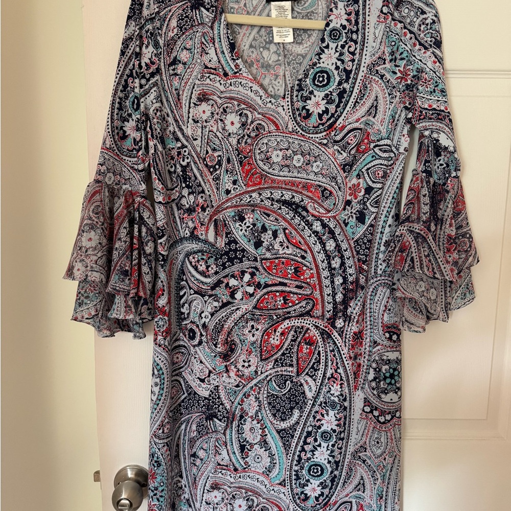 MSK Multicolor Paisley Dress